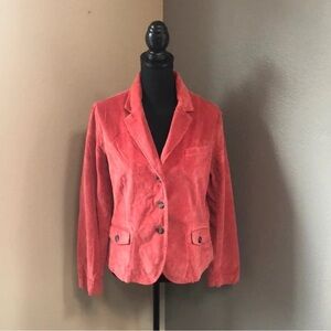 Talbots Pink Corduroy Blazer